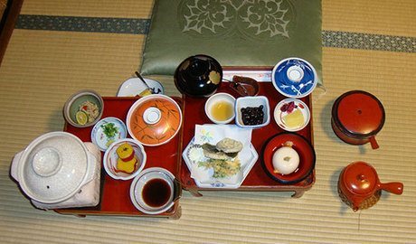 Amazingly presented...unidentifiable food at Temple stay in Mt Koya